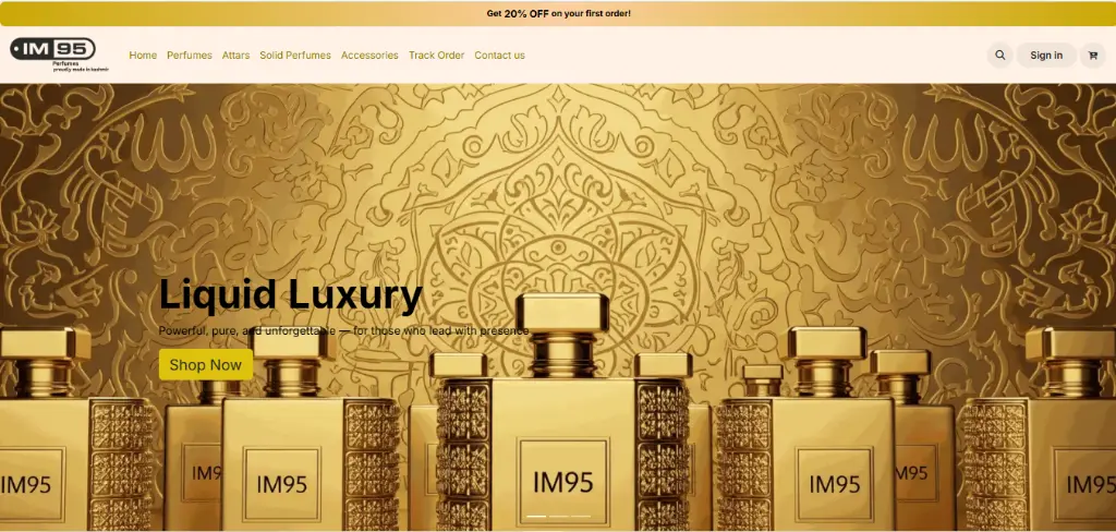 IM95 website preview